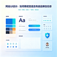 泰宁建站-网站UI设计：如何用视觉语言传递品牌信任感